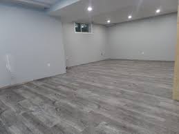 Basement LVT flooring installation